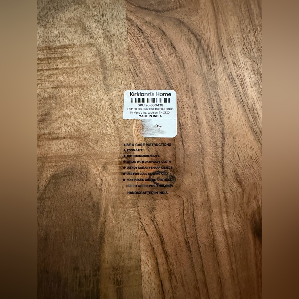 Kirkland’s Home Christmas Cheeky Gingerbread House Charcuterie Board - Picture 10 of 13